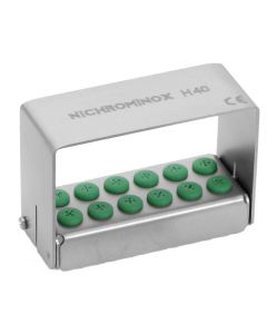 Nichrominox Bur Holder 12 Hole for FG and RA Burs and Drills