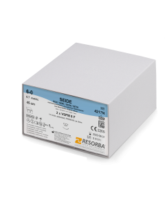 6/0 Resorba Black Silk Sutures